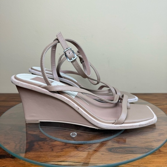 Dolce Vita Gemini Toe Loop Wedge Thong Dress Sandals - cafe leather - Picture 6 of 16